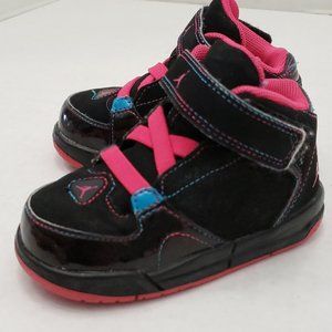 girl jordan shoes pink and black